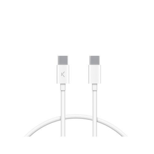 KSIX, kabel za punjenje i prijenos podataka, USB-C na USB-C 20W, USB 3.0, 1.0m slika 1