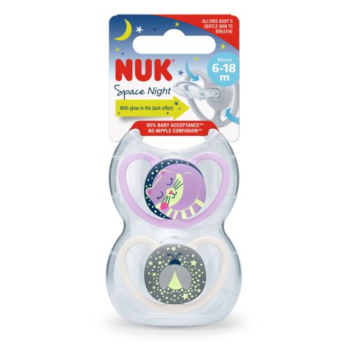 NUK duda varalica - silikon Space Night space&amp;night 6-18 m 10736619 slika 6