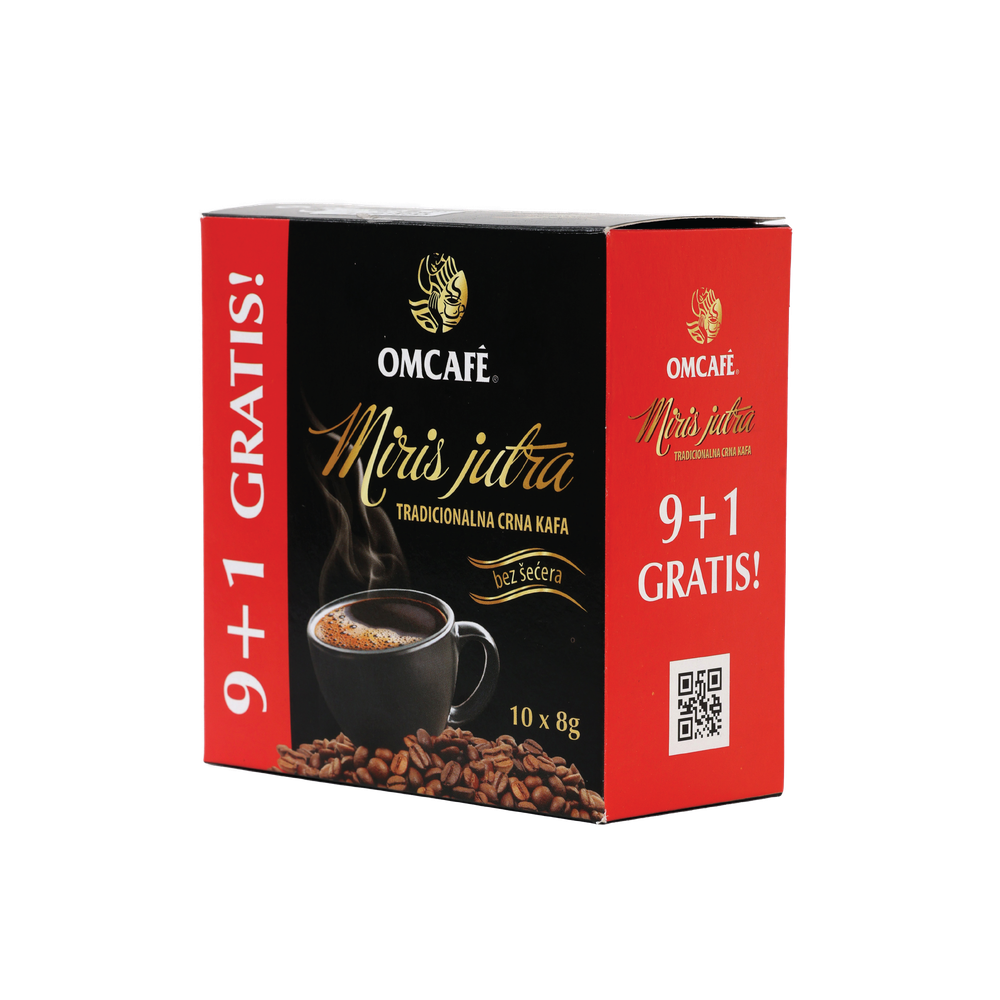 OMCAFE Miris jutra 8g tradicionalna kafa bez šećera  9+1gratis slika 1