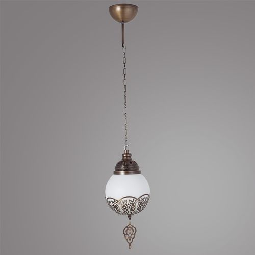 Neptün Teklı Sarkıt Eskitme Opalı Gold
White Chandelier slika 2