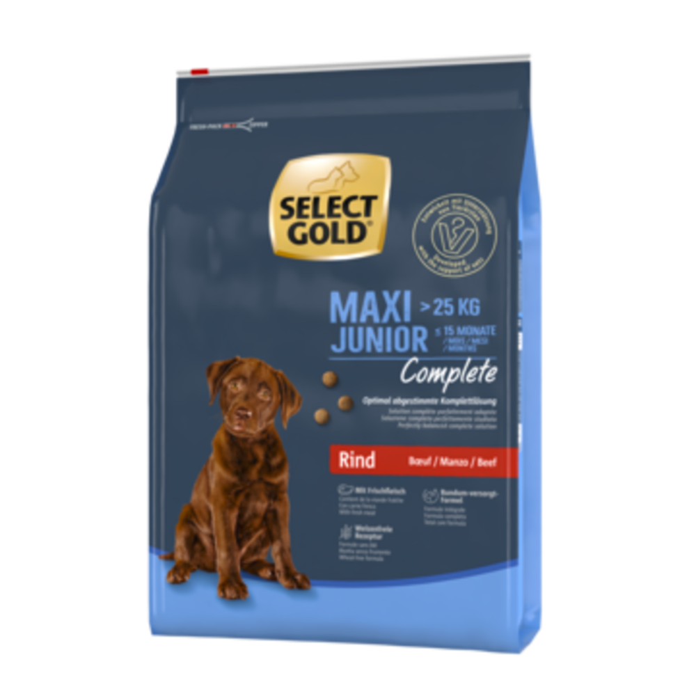 Select Gold Complete Junior Maxi govedina 4 kg slika 1