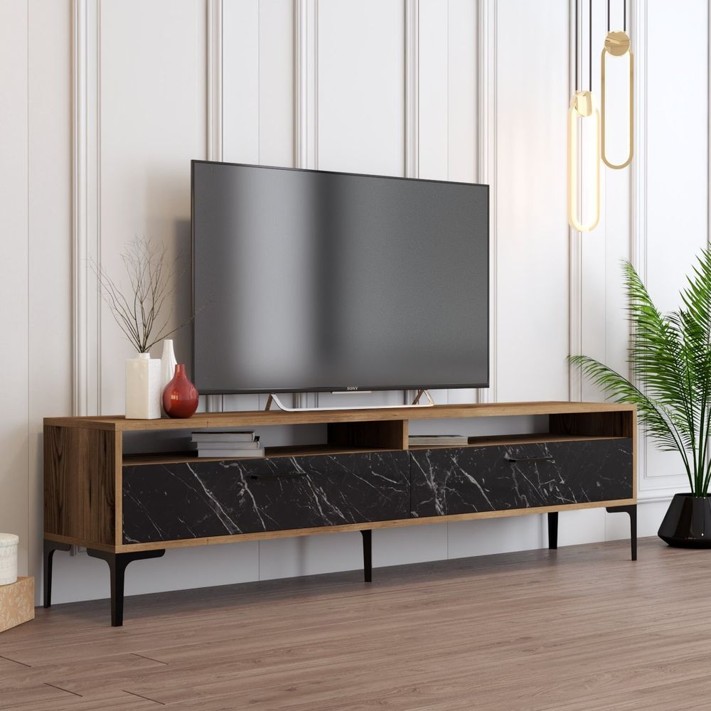 Istanbul 2 - TV Unit od Crnog Mramora i Oraha slika 3