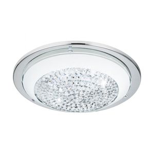 Eglo Acolla plafonjera/1, led, 11w, 950lm, prečnik 290, hrom/staklo/kristali 