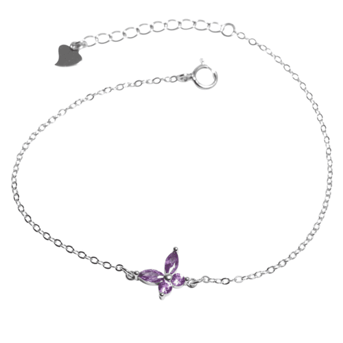 J&B Jewellery 925 Srebrna narukvica 000020-Purple slika 1