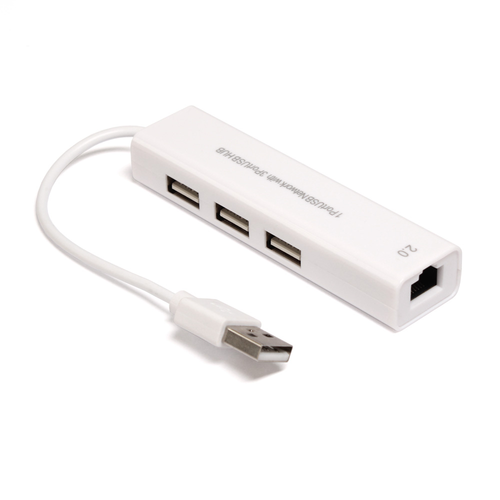 Adapter USB 2.0 na RJ45 i USB HUB 3 porta 2u1 JWD-U25 slika 1