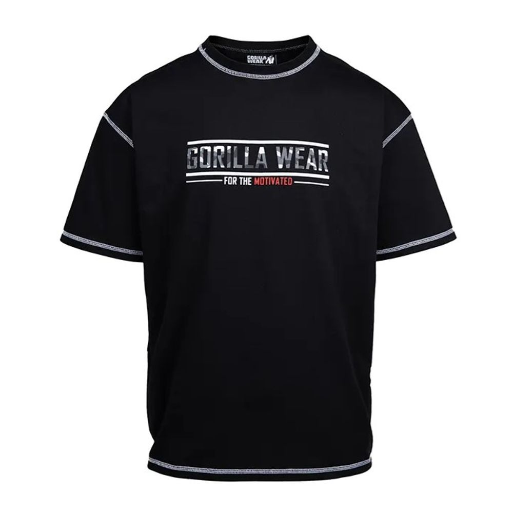 Gorilla Wear SAGINAW Oversized majica, Crna slika 5