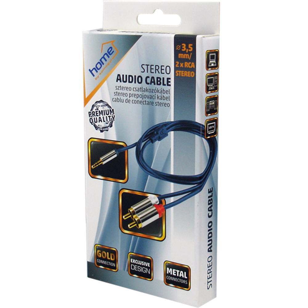 home Kabl RCA x 2 / 3,5mm x 1 A 49-1M slika 2
