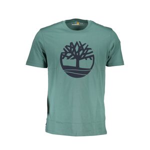 TIMBERLAND GREEN MEN'S SHORT SLEEVED T-SHIRT