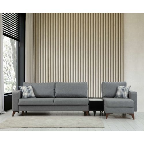 Kristal Rest Marble Set - Dark Grey Dark Grey Sofa Set slika 1