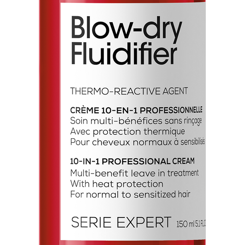 Loreal Professionnel Paris Blow Dry Fluidifier 10 u 1 profesionalna višenamenska krema sa zaštitom od toplote za normalnu i osetljivu kosu 150ml slika 7