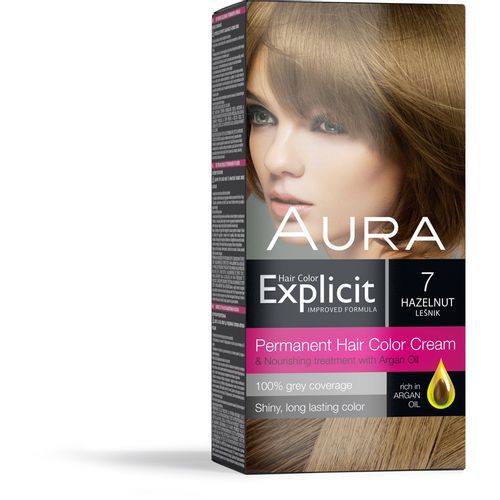 AURA Explicit farba za kosu 7 Lešnik slika 1