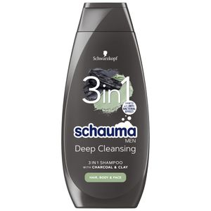 Schauma Men Šampon Za Kosu 3U1 Charcoal & Clay 400ml