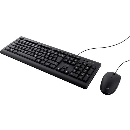 Tastatura+miš TRUST Basics žični set US crna slika 2