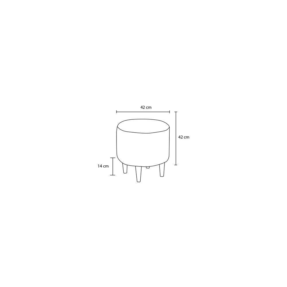 Findik Gabbana 3V-11 Sivi Pouf slika 3
