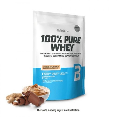 BioTech USA Pure Whey 454g Čokolada-Kikiriki slika 1