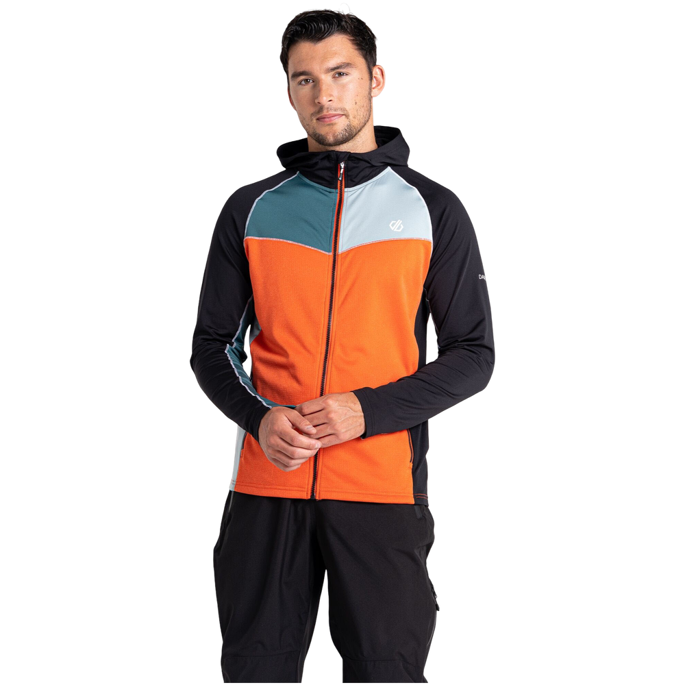 Dare2B Muški duks na kopčanje Contend Core, Mediterranean Green/Trail Blaze/Slate slika 1