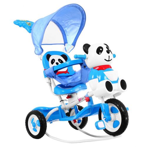 Dječji tricikl 2u1 panda plavi slika 2