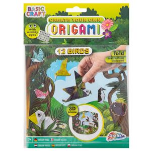 Grafix Kreativa Origami 12 komada -  3D ptica - 52085