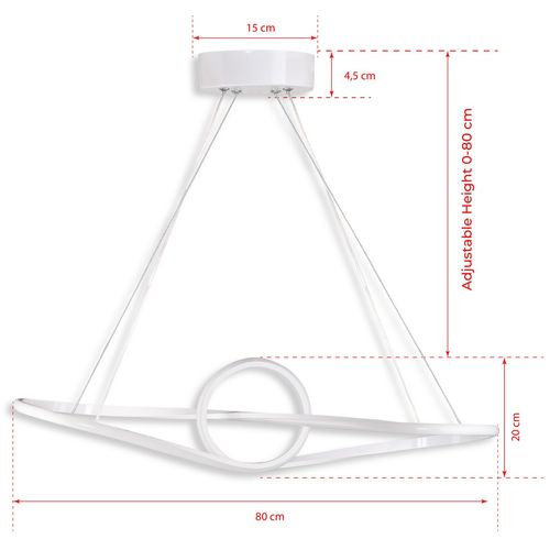 Opviq Luster, Canum White-Yellow Light slika 8