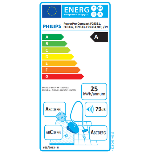 Philips usisavač PowerPro Compact FC9334/09 - Snaga i učinkovitost u kompaktnom dizajnu slika 2