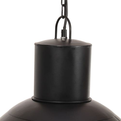 Viseća svjetiljka 25 W crna okrugla 48 cm E27 slika 39