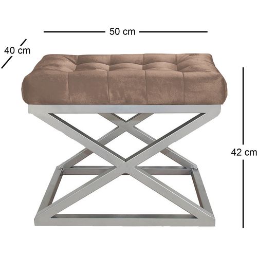 Capraz - Silver, Brown Silver
Brown Pouffe slika 2