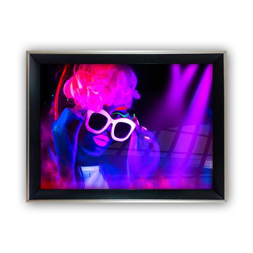 Vavien Artwork Slika na staklu 45x65 Neon Glasses slika 1