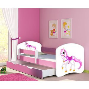 ACMA Dječiji krevet Acma II sa ladicom Pink - 160x80cm - Dezen 43