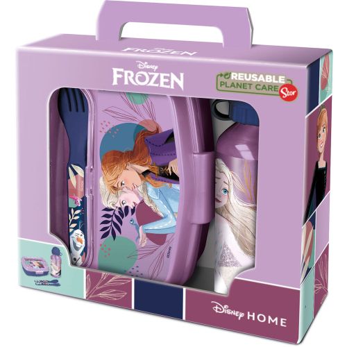 Disney Frozen Set Sandwich maker cutlery + aluminium bottle 400ml slika 1