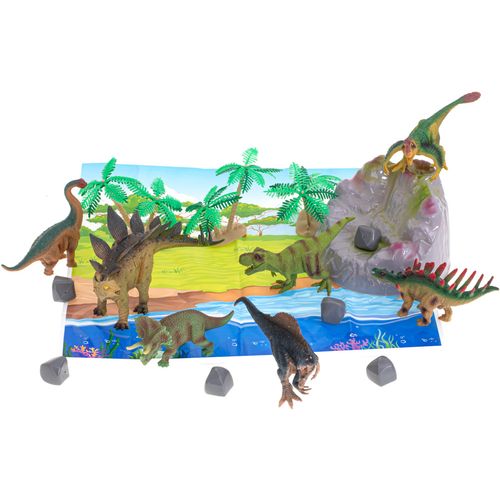 Set edukativnih figurica dinosauri s podlogom, 7 kom. slika 3