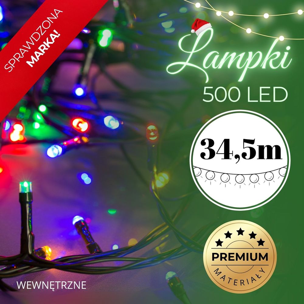 Cl0536 božićna lampica 500 led slika 1