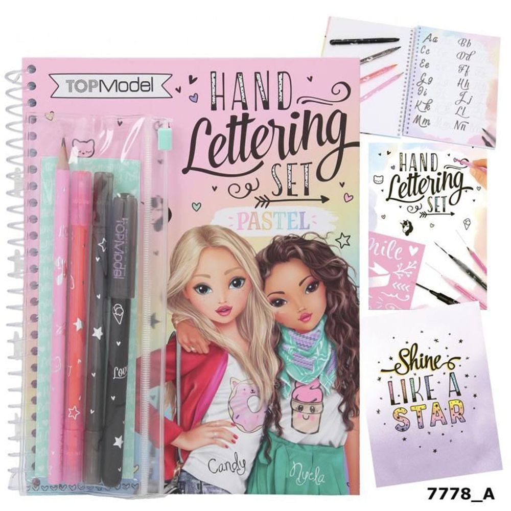 Top Model Knjiga kaligrafije sa priborom za pisanje Hand Lettering Set slika 1