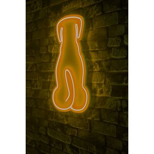 Wallity Ukrasna plastična LED rasvjeta, Doggy - Yellow