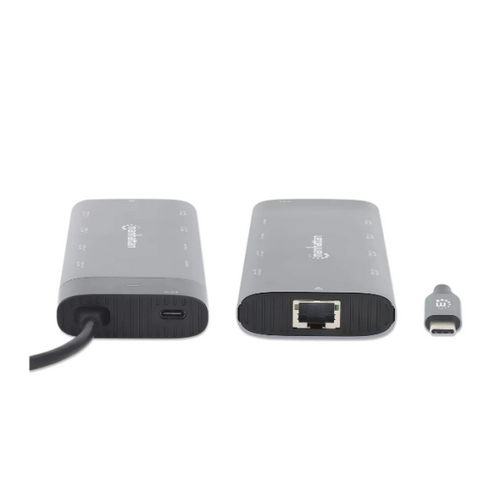 Docking station Manhattan 130714 10in1 USB-C - 2xHDMI/5xUSB/LAN/PD 100W slika 3