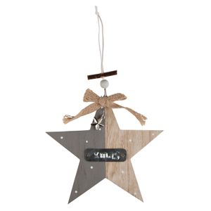 Božićni ukras-drveni ukras zvijezda MDF 18 cm