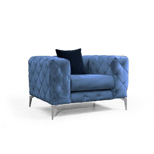 Atelier Del Sofa Fotelja wing COMO plava, Como - Blue slika 5