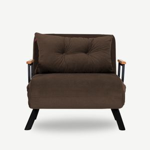 Atelier Del Sofa Sando Single - Brown Brown 1-Seat Sofa-Bed