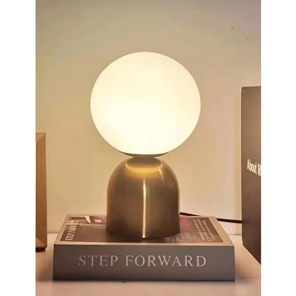 Stolna Lampa BRZ-340118 - zlatna i bijela slika 1