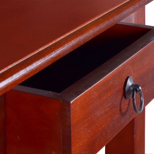 Konzolni stol klasični smeđi 60x30x75cm masivno drvo mahagonija slika 14
