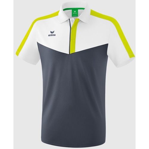 Majica Erima Squad Polo White/Slate Grey/Bio Lime slika 1