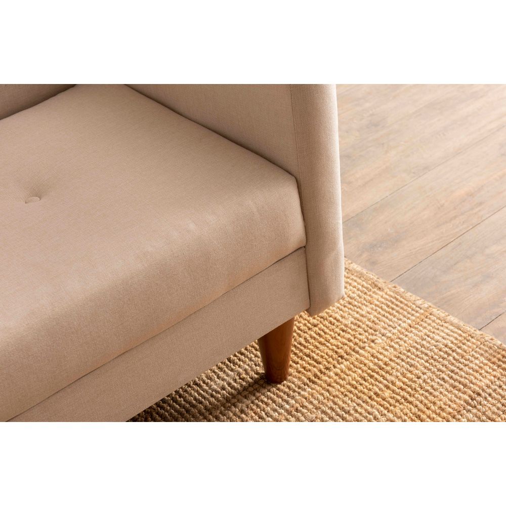 Hiko - Krem Sofa na Razvlačenje za 3 Osobe slika 2