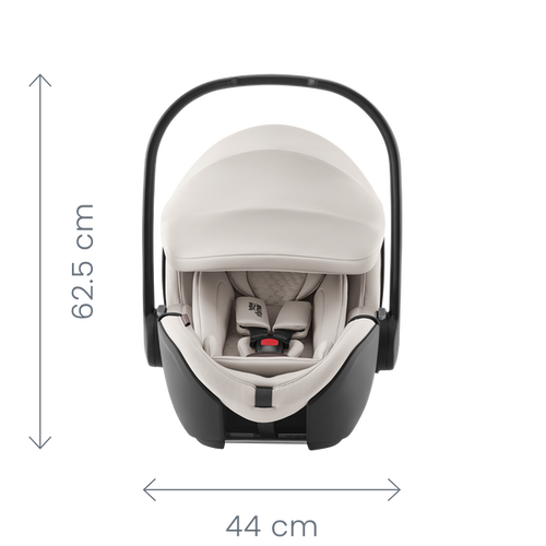 Britax Romer autosjedalica Baby Safe Pro i-Size, Grupa 0+ (0-13 kg) (40-85 cm) - Linen Grey (Lux collection) slika 10