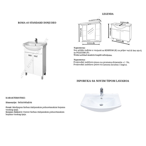 Ceramica Lux Roma 45 donji deo  slika 2