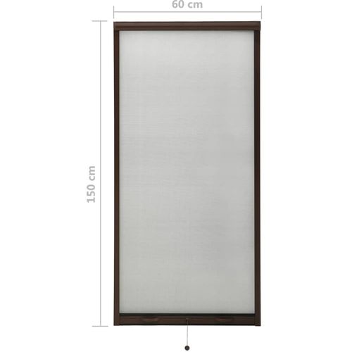 Zaslon protiv insekata za prozore smeđi 60 x 150 cm slika 16