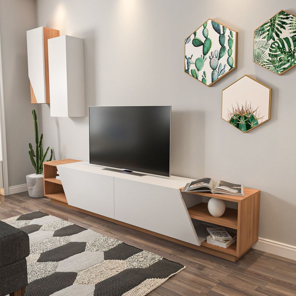 Zebra - Bijela, Teak Bijela Televizijska Jedinica slika 5