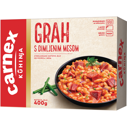 Carnex grah sa dimljenim mesom 400g slika 1