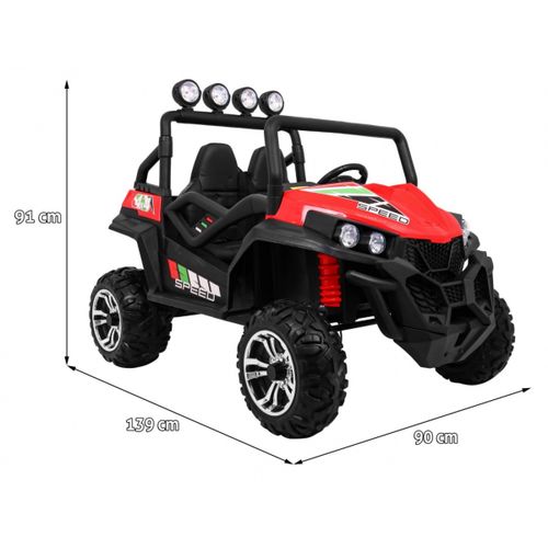 Buggy na akumulator Grand 4x4 LIFT STRONG - dvosjed - crveni slika 2