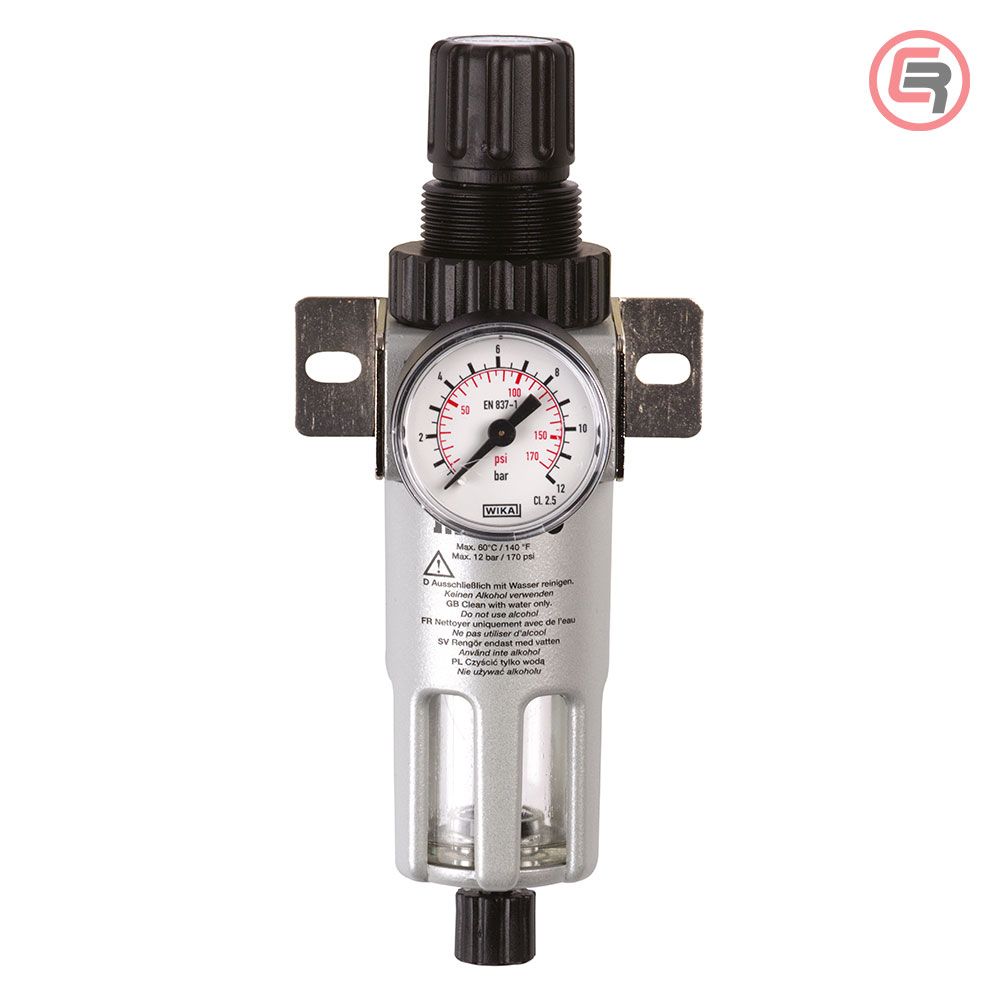 Metabo Regulator Pritiska Sa Odvajačem Vlage 1/4" i Manometrom FR 180 max 12 bara - 0901063877 slika 1