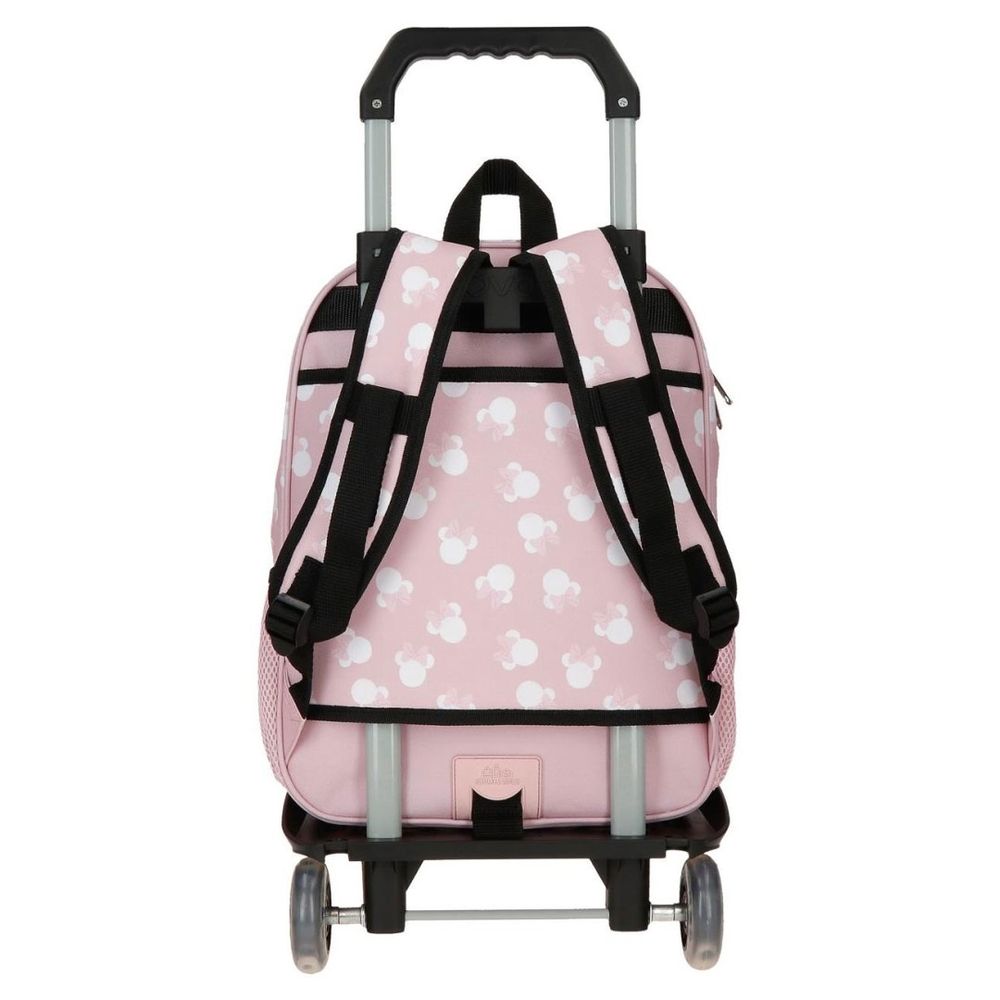Disney Ranac 38 cm, Minnie Heads 31426T1 sa točkićima, roze slika 3
