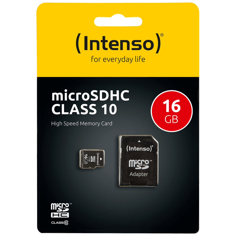 (Intenso) Micro SD Kartica 16GB Class 10 (SDHC &amp; SDXC) sa adapterom - SDHCmicro+ad-16GB/Class10 slika 1